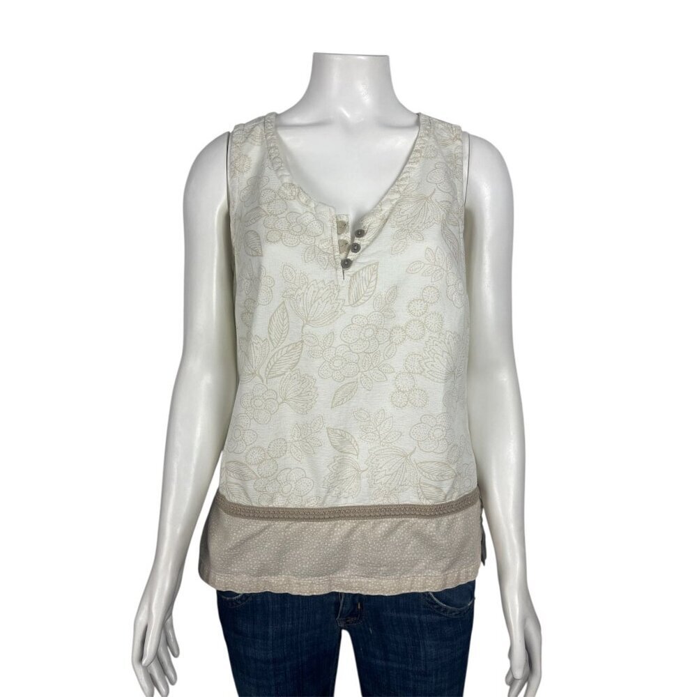 Royal Robbins Cool Eco Mesh Tank Top Womens Size 8 Organic Cotton
